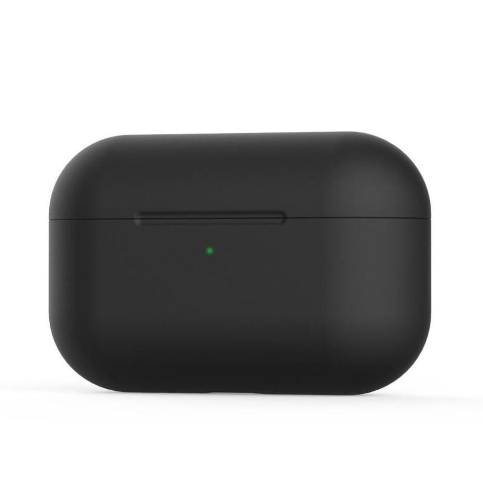 (AirPods Pro, Black) Silicone Case For Airpods Pro Case Wireless Earphone Case Cover For Air Pods Pro 3 Fundas Accessories