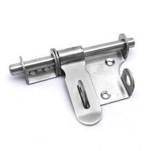 1 piece sliding bolt door lock, anti-theft door latch, stainless steel latch lock with padlock hole for sliding door wooden door