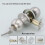Door Handle, Round Knob Lock Door Lock, Key Lock, Latch Size 60/70mm 2