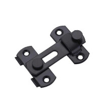 Set of 3 Stainless Steel Security Latches Black Steel Fence Hasp with Grab Window Bathroom Flips Home Flips and Furniture Bolts Clo Door Locks
