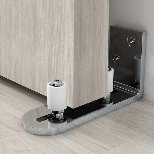 Floor Guide Sliding Door Guide Wall Mount Door Guide Guided Ball Bearings Silver