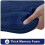 Memory Foam Bath Mat, Extra Soft Non-Slip,40 x 60 cm,Navy Blue 2