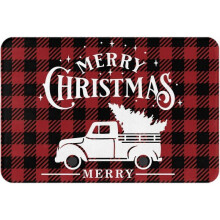 Christmas Bathroom Rug 15.7"X 24" Soft Non-Slip Bath Mat Absorbent Bath Rugs -Bufflao-truck
