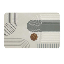 Non-Slip Bath Mat, Absorbent Floor Mat 40 x 60cm Soft and Comfortable Shower Mat, Diatomite Bath Mat Gray