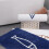 Blue/White Fish Pattern Non-Slip Bathroom Bath Mat,Polyester,40 x 60cmWhite 4