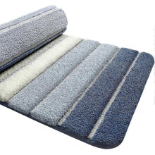 Non-Slip Bath Mat, Extra Soft Bathroom Rug, Machine Washable, Water Absorbent, 40 x 60 cm, Blue