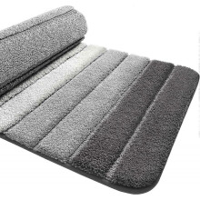 Non-Slip Bath Mat, Extra Soft Bathroom Rug, Machine Washable, Water Absorbent, 40 x 60 cm, Gray