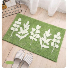 Non-slip Bathroom Rugs, Bath Mat Bathroom Carpet Super Absorbent Soft Shower Suitable for Living Room/Kitchen/Bedroom Indoor Outdoor (40 * 60cm, Green