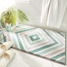 Non-Slip Bath Mat, Bath Mat, Bathroom Rug, Super Absorbent, Soft, Machine Washable(Mint, 50 x 80cm)