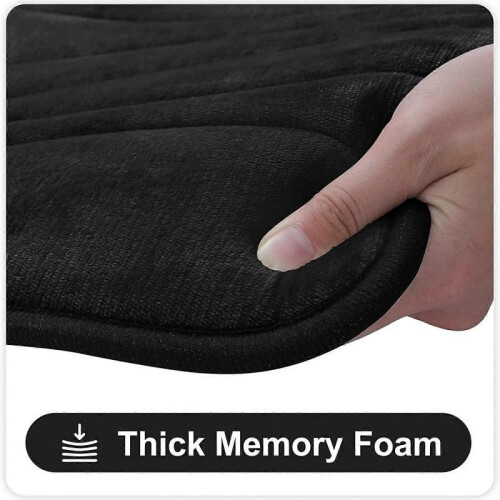 Memory Foam Bath Mat, Extra Soft Non-Slip,40 x 60 cm,Black 1