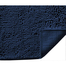 Plush Microfiber Bath Rugs  Floor Mat Ultra Soft Washable Bathroom Dry Fast Water Absorbent Bedroom Area Rugs Kitchen Rugs Non Skid, 16 x 24 inches, N