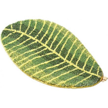 Bathroom Rug Soft Plush - Leaves Shape Non-Slip Water Absorption Floor Mats  45 * 75cm