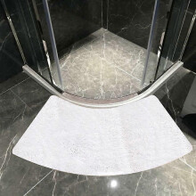 Curved Bath Rug, Bath Mat Bathroom Rug Curved Bath Rug Semi Circular Shower Mat Non Slip Dark Kitchen Durable, Corner Bath Tub Floor Carpet for Shower