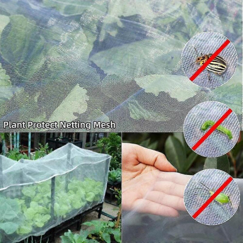 Greenhouse Protective Net Fruit Vegetables Care Cover Insect Net,2x5m 2