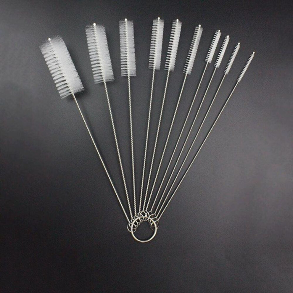 (White) Soft Hair Suction Glass Cleaner Brushes