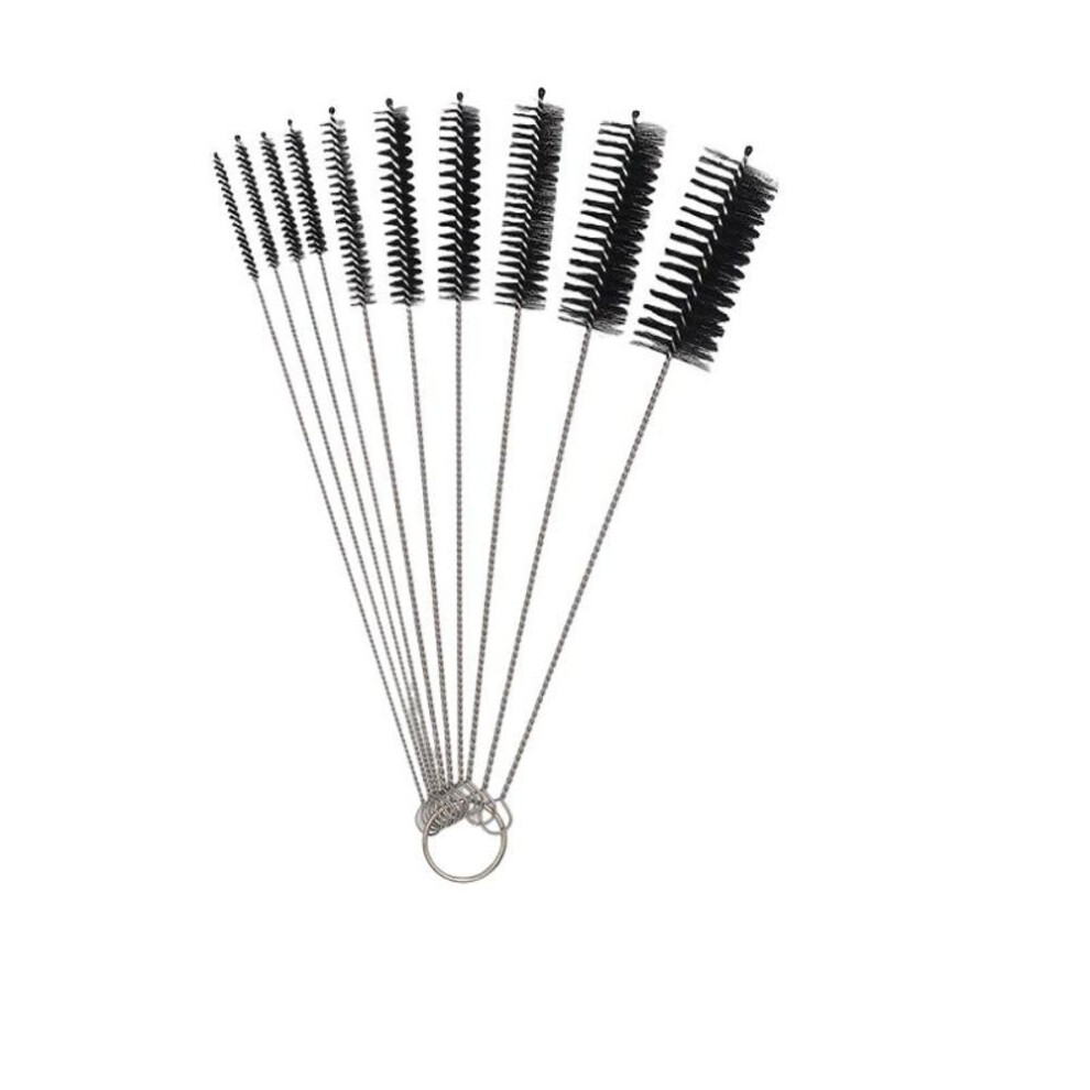 (Black) Soft Hair Suction Glass Cleaner Brushes