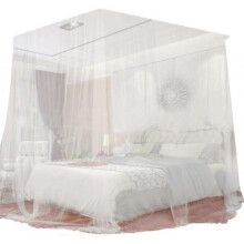 Bed Curtain Tight Mesh Bed Tent Indoor Outdoor Use White Bed Tent 200*200*180cm