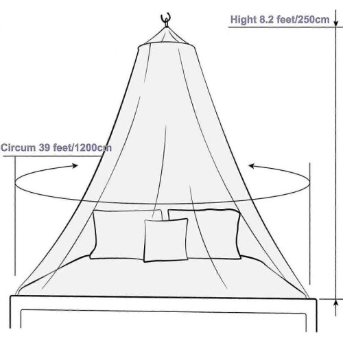 Mosquito Net Bed with Luminous Stars, Canopy Mosquito Net Bed 2