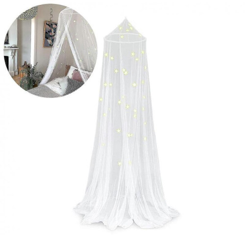 Mosquito Net Bed with Luminous Stars, Canopy Mosquito Net Bed 1
