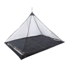 (Black) 50D polyester mesh tent outdoor camping perspective anti mosquito net light travel camping single mosquito net