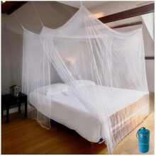 Starlight-Premium Mosquito Net Canopy for Double Bed, Suspension Kit, Carrying Bag, Rectangular Net That Protects You And Repels Insects