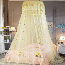 Universal Children Elegant Tulle Bed Dome Bed Netting Canopy Circular Pink Round Dome Bedding Mosquito Net for Twin Queen King