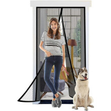 (120*210) Magnetic Screen Door Anti Mosquito Curtain Pet Friendly Mesh Curtain Door