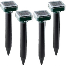 Solar Power Ultrasonic Mole Repellents, Upgrading Mole/Mouse Etc 4pack
