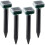 Solar Power Ultrasonic Mole Repellents, Upgrading Mole/Mouse Etc 4pack 1