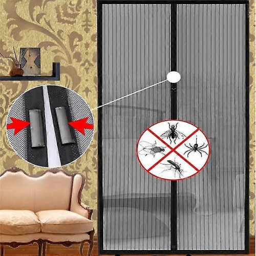 (110 x210cm, White) Magnetic Door Mosquito Net 2
