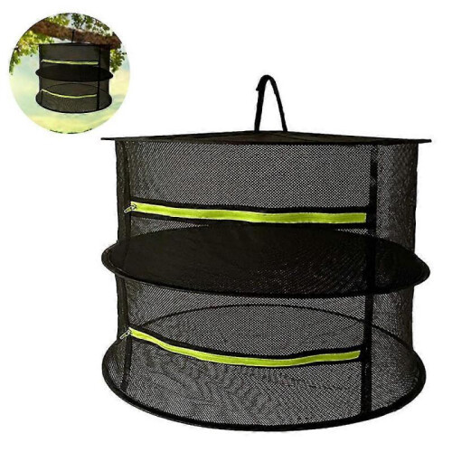 Herb Drying Rack Plant Hanging Net Drain Rack Drying Net,2 Layer 1