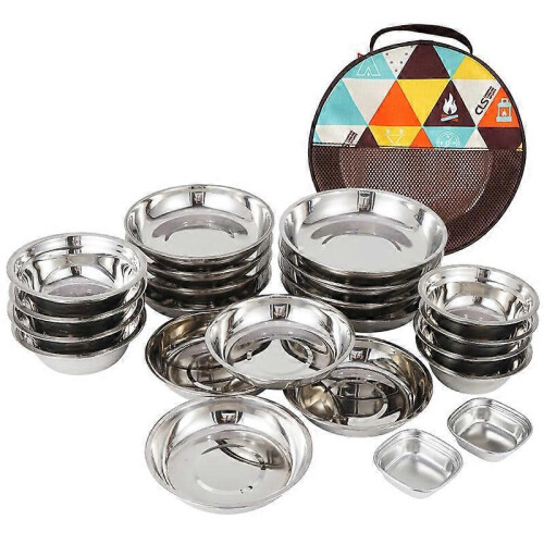22 piece outdoor camping tableware 2