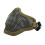 (Khaki)Tactical Airsoft Mask Half Face Adjustable Mesh Mask For Airsoft/Cs Game 1