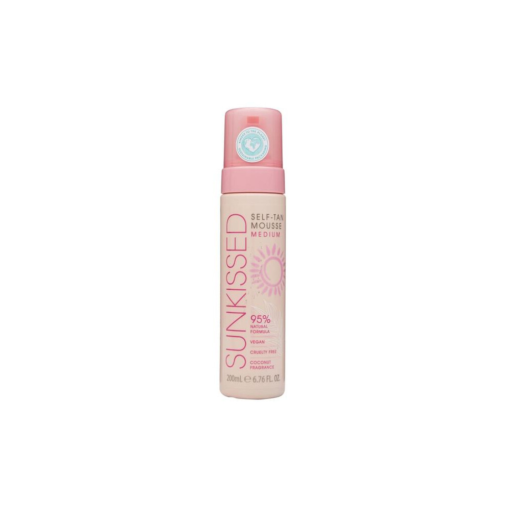 Sunkissed Self-Tan Mousse Medium 200ml (3 PACKS)