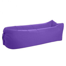 Blue Inflatable Lounger Chair Air Inflation Folding Couch