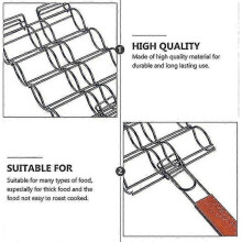 Corn Grilling Basket Barbecue Corn Holder Grill Basket Clip Net Rack for Fish Vegetable Steak Meat Shrimp Chops