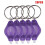 (Purple) 20pcs Portable Mini Led Flashlight Keychain Lamp Pocket Key Ring Torch 1