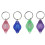 (White) 20pcs Portable Mini Led Flashlight Keychain Lamp Pocket Key Ring Torch 3