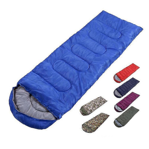 (1.3kg, Navy Blue) Portable Sleeping Bag Envelope Type Splicing Lightweight Waterproof Sleeping Bag For 2