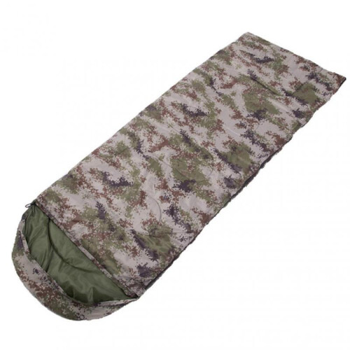 (700g, Digital Camouflage) Portable Sleeping Bag Envelope Type Splicing Lightweight Waterproof Sleeping Bag For