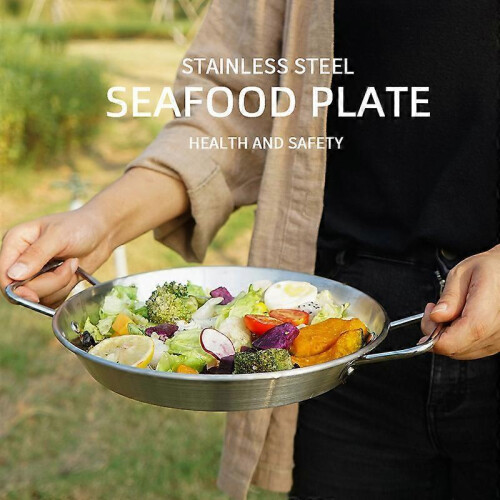 Outdoor stainless steel double eared pan 1