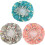 Shower Caps, 3 Pack Women's Shower Caps Waterproof and Adjustable Double Layer Shower Caps 5