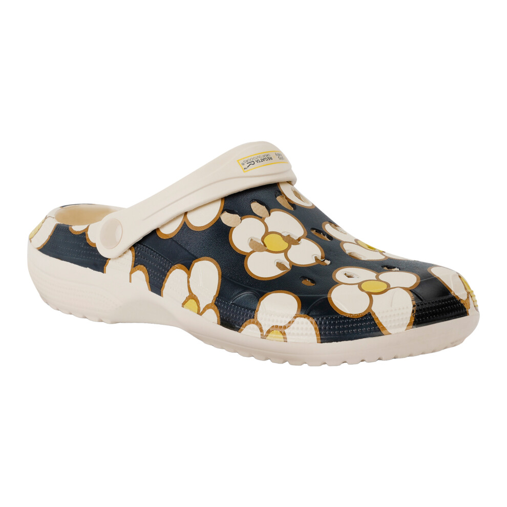 (5 UK, Black) Regatta Womens/Ladies Orla Kiely Spinning Flower Clogs