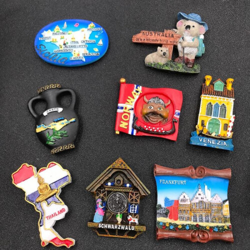 （style 21)3 Resin Fridge Magnet Souvenir Magnet
