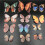 （style 34)1 3D three-dimensional simulated butterfly refrigerator magnet 5