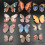 （style 34)1 3D three-dimensional simulated butterfly refrigerator magnet 2