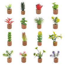 Artificial Succulent Plant Fridge Magnets - Potted Succulent Plant Fridge Magnets - Cute Stickers f