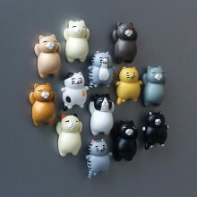 13pcs Magnetic Fridge Magnets Animal Cat Shape Fridge Magnets for Office Whiteboards Calendars Kids