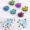 U/K 12pcs Mini Ladybug Magnets Fridge Magnets Practical and Popular 3