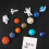 Random Cute Fridge Magnet Set, Small 3D Magnets for Fridge Decorative Refrigerator Magnet Solar Sys 1
